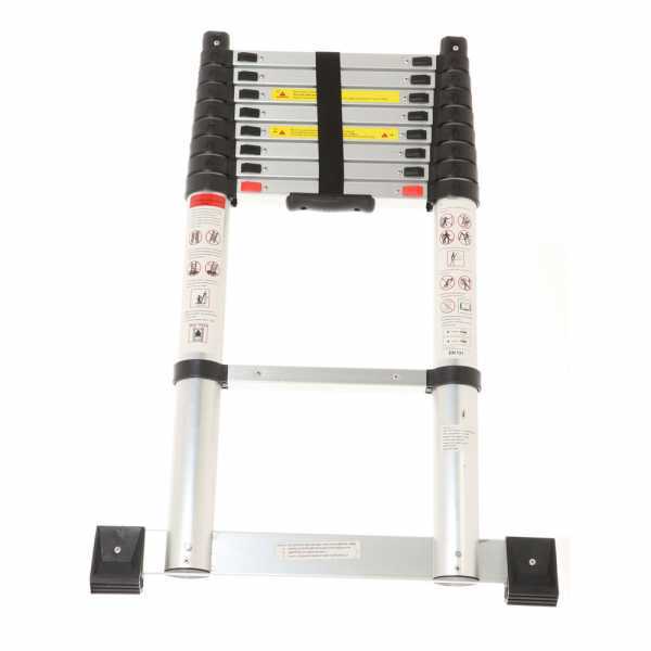 Scala alluminio telescopica ultracompatta 9 gradini - altezza 90 - 290 cm in Offerta