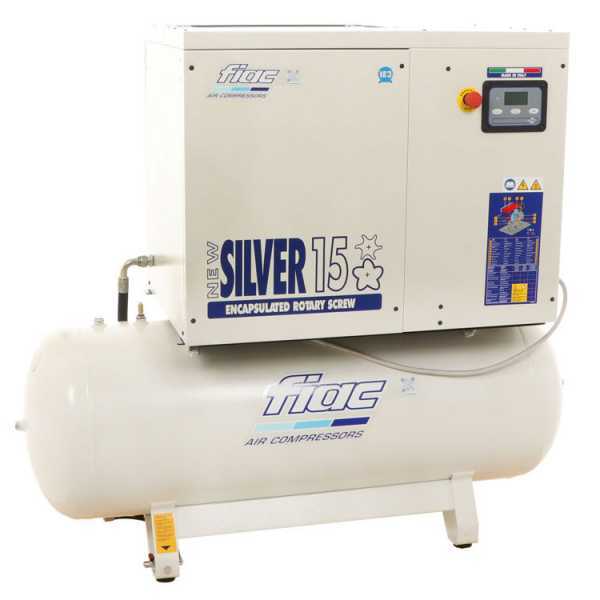 Compressore rotativo a vite Fiac NEW SILVER 15/300 - Pressione max 10 bar