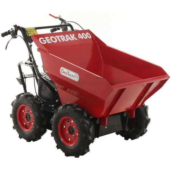 Motocarriola GeotechPro GEOTRAK 400 - Cassone dumper 400 Kg - 4 ruote motrici in Offerta