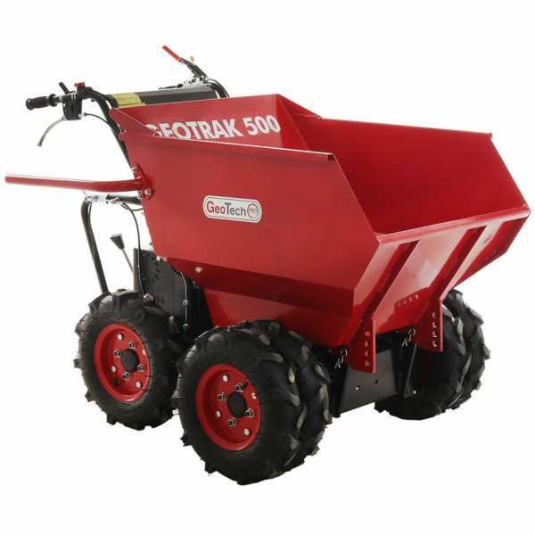 Motocarriola GeotechPro GEOTRAK 500 - Cassone dumper 500Kg - 6 ruote motrici in Offerta