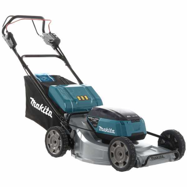 Rasaerba a batteria semovente-alluminio 2X18V-53cm MAKITA DLM533PT4 incluse 4 batterie