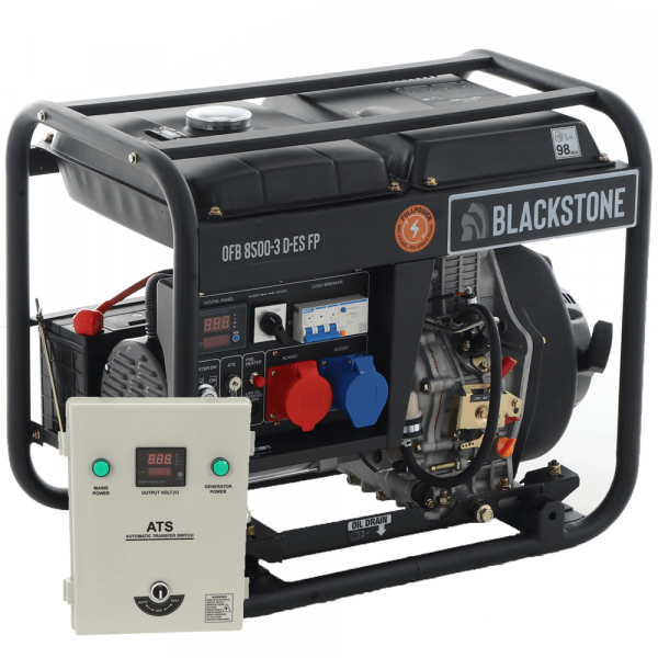 BlackStone OFB 8500-3 D-ES FP - Generatore di corrente diesel FullPower - Quadro ATS monofase incluso