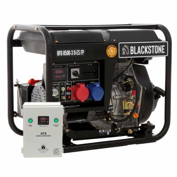 Generatore di corrente diesel FullPower BlackStone OFB 8500-3 D-ES FP - Quadro ATS monofase incluso