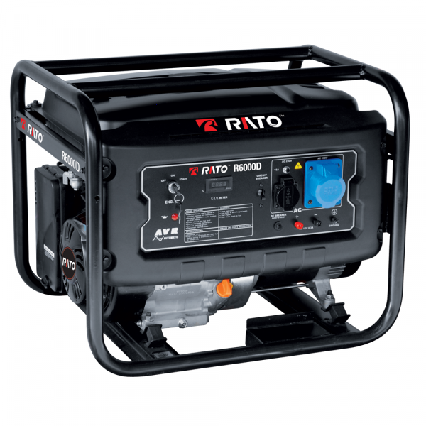 Generatore di corrente Rato R6000D AVR 6 Kw con avviamento elettrico - Monofase