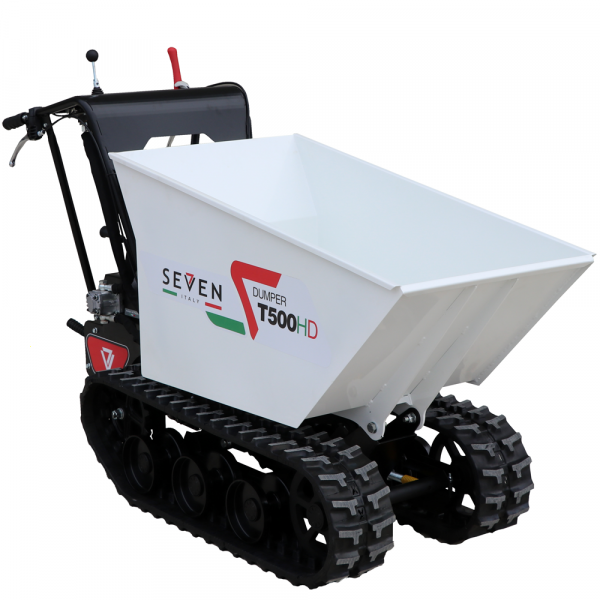 Motocarriola cingolata Seven Italy T500HD GX - Cassone dumper idraulico - Portata 500 kg sit