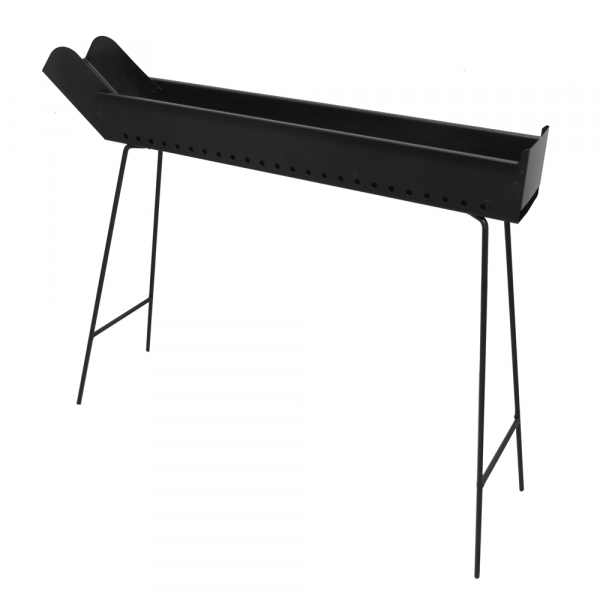 Mille BBQ-100 Go - Griglia per arrosticini a carbone - 100x14cm