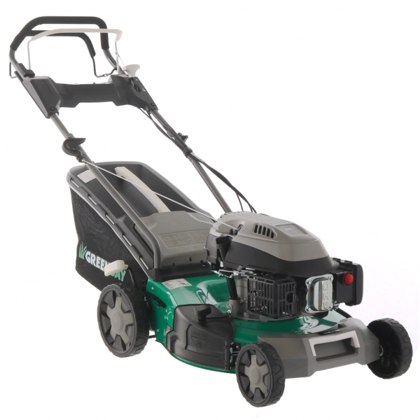 Rasaerba trazionato GreenBay  GB-LM 51 - 4 in 1 -  Motore a scoppio da 196cc GreenBay