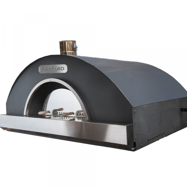 Agrieuro Top Line - Forno a legna Professionale 10 pizze - In acciaio inox - 200 pizze/ora AgriEuro TOP-LINE
