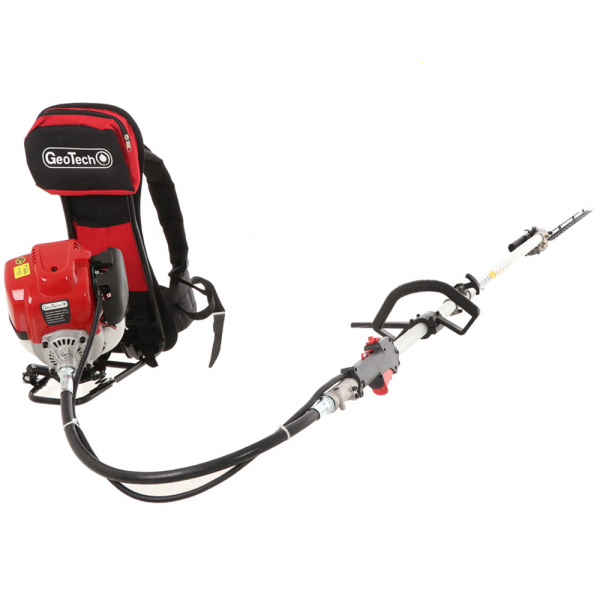 Tagliasiepi su asta di prolunga a scoppio con zaino 4 tempi GeoTech GT-4 36 BP - 36 cc in Offerta