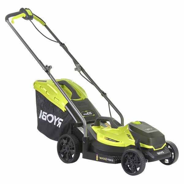 Rasaerba a batteria RYOBI RLM18C33B25 - 18V - 2.5Ah - cesto da 35 l - taglio da 33 cm
