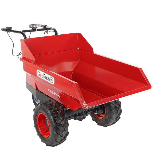 GeoTech-Pro Mini Dumper Car E300 - Motocarriola a batteria 48V 15Ah
