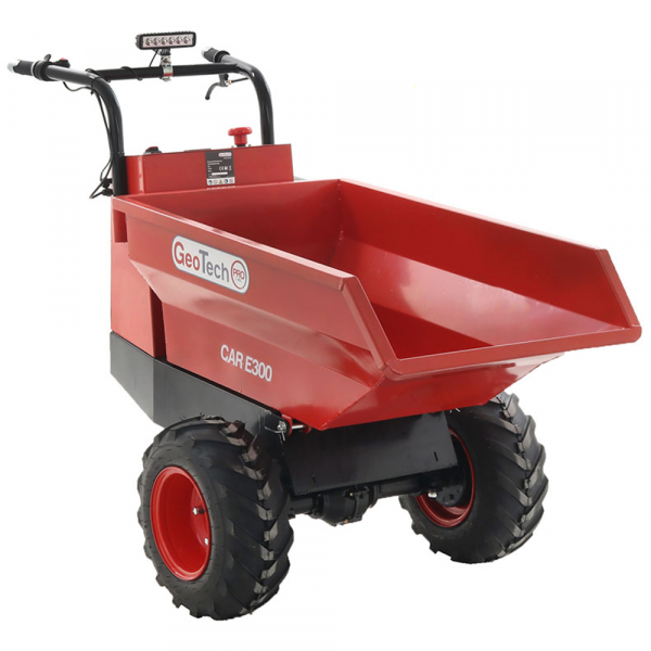 Motocarriola a batteria GeotechPro Mini Dumper Car E300 - Cassone dumper manuale 300Kg