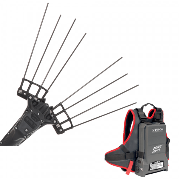 Abbacchiatore elettrico a batteria Zanon Karbonium PRO AL 200 - Asta telescopica