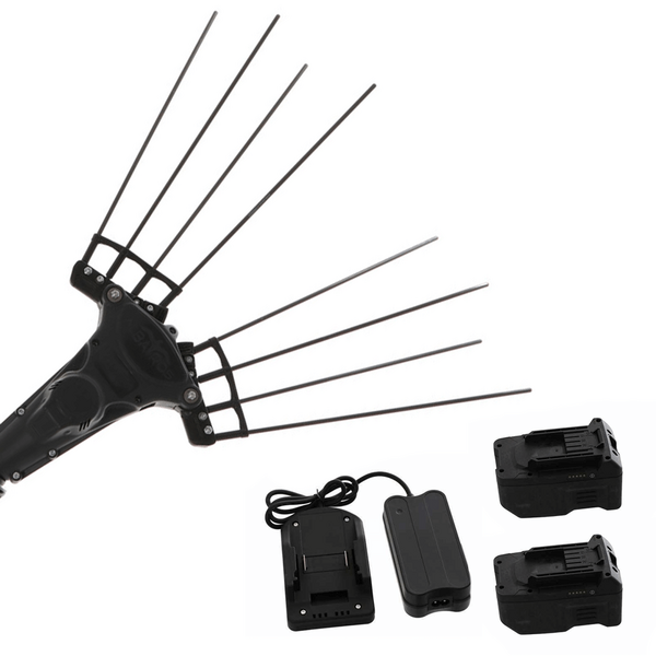 Zanon Albatros PRATIK C/AL 300 - Abbacchiatore con batterie al Litio - Asta telescopica 220 - 350 cm - 2x (36V-5Ah)