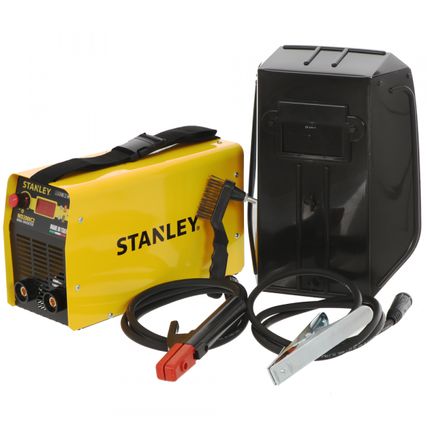 Saldatrice a inverter a elettrodo MMA Stanley WD200IC2 - con Kit MMA - Ciclo 15%@200A Stanley