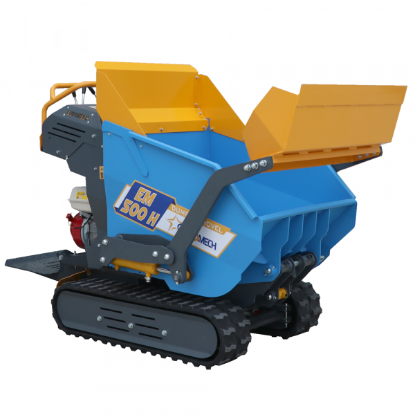 Motocarriola EuroMech EM500H-Dump & Shovel - Cassone dumper idraulico 500 kg con paletta in Offerta