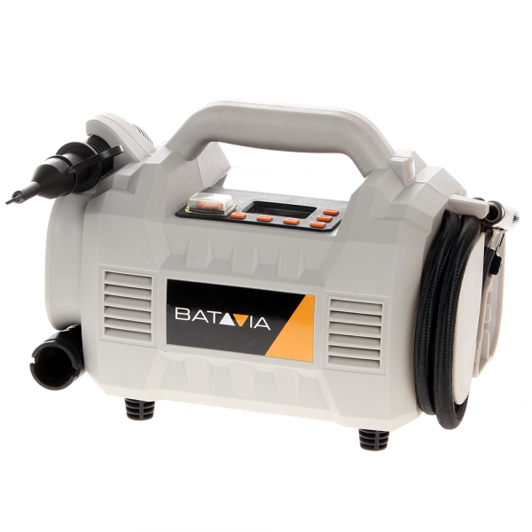 Compressore aria a batteria portatile Batavia - Con batteria da 18V/2.0ah e caricabatteria Batavia