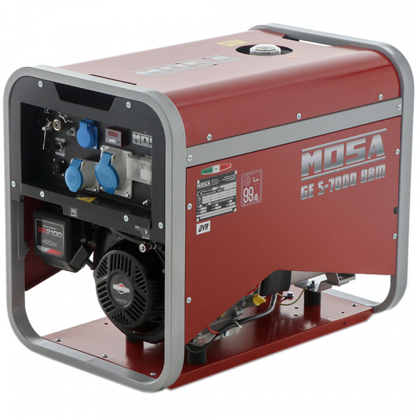 MOSA GE S-7000 BBM AVR EAS - Generatore di corrente 5,4 KW monofase - Avviamento elettrico