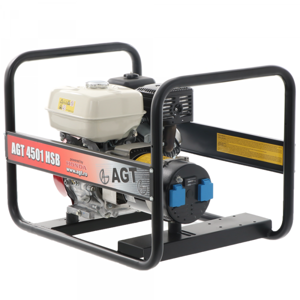 AGT 4501 HSB - Generatore di corrente 4,1 kW monofase a benzina - Motore Honda GX270