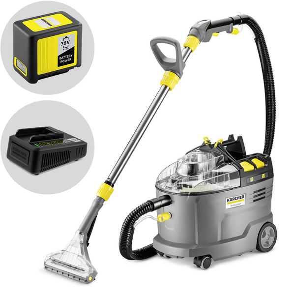 Karcher PRO Puzzi 9/1 Bp Pack Adv - Lavasuperfici tessili a batteria - 36 V Karcher