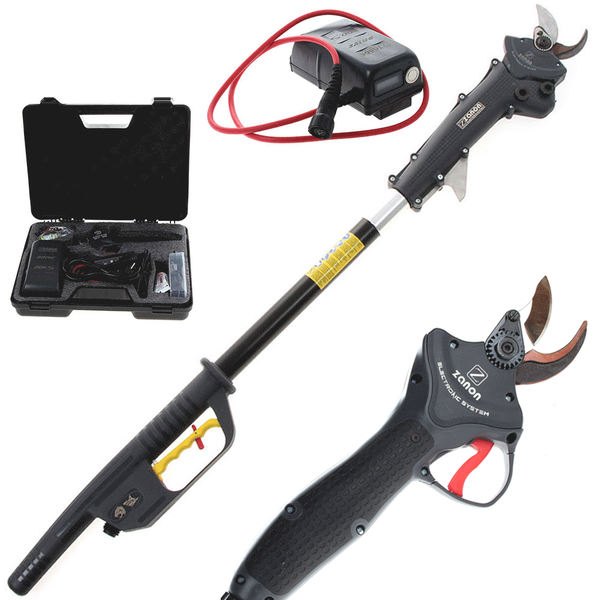 Forbice elettrica da potatura su asta fissa Zanon TIGER SL 38 - Batteria da 3,2 AH 50,4V - 1m