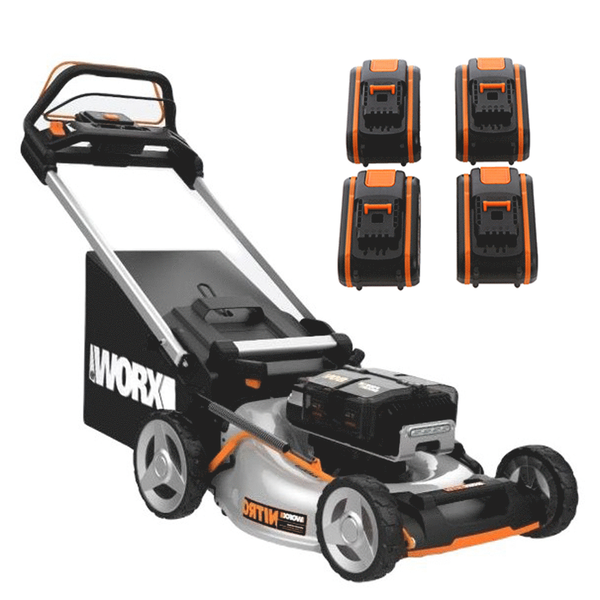 Rasaerba semovente a batteria WORX NITRO WG761E - 80V / 4Ah - taglio da 51 cm