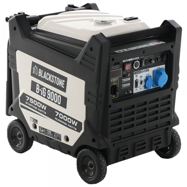 BlackStone B-iG 9000 - Generatore di corrente inverter 7,0 kW monofase - Silenziato - Carrellato