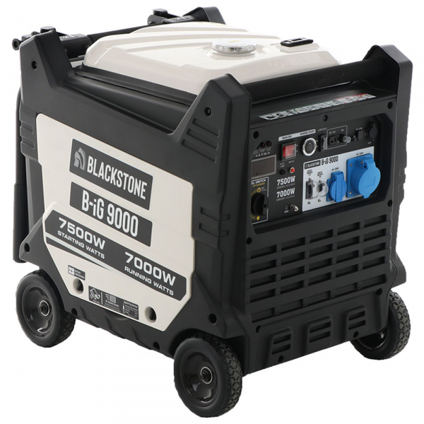 Generatore di corrente inverter 7,0 kW monofase BlackStone B-iG 9000 - Silenziato - Carrellato