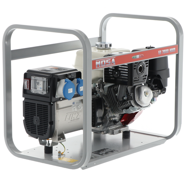 MOSA GE 7000 HBM - Generatore di corrente a benzina con scheda AVR 6 kW - Continua 5 kW Monofase - Motore Honda GX390