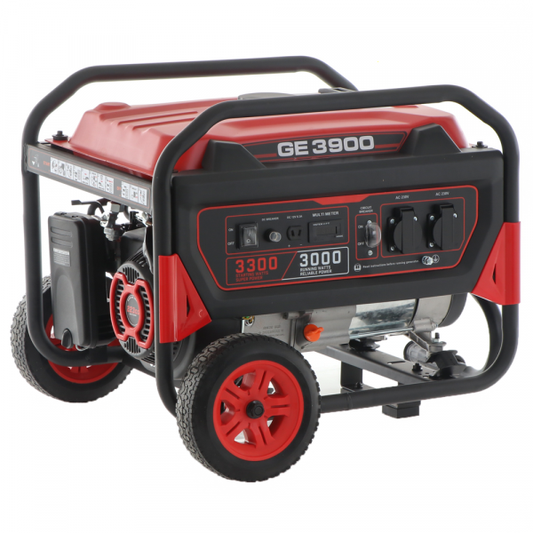 Mosa GE 3900 - Generatore di corrente 3 KW monofase carrellato - Motore 4 tempi benzina