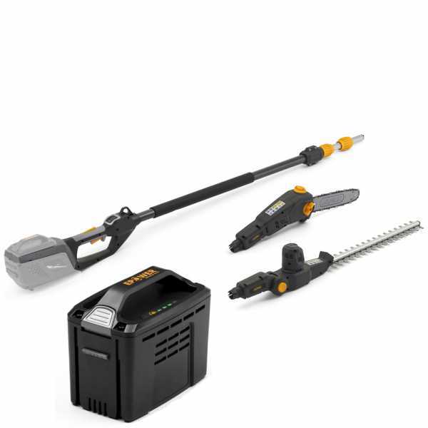 Alpina AMT48Li kit - Tagliasiepi e Potatore su asta di prolunga multifunzione - Batteria da 48V 2Ah