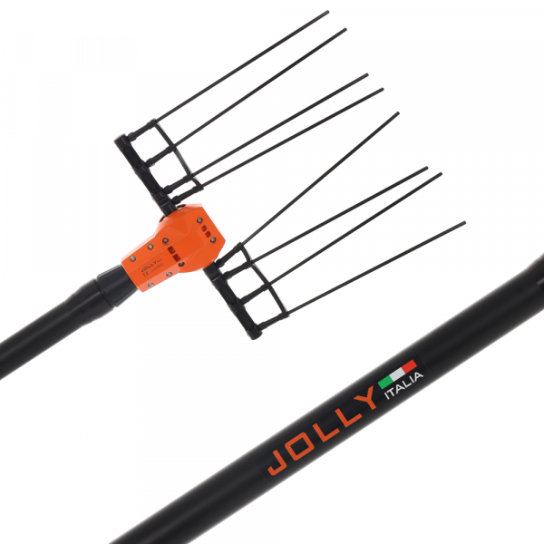 Abbacchiatore elettrico a batteria Jolly Italia V50X - 36V - con asta telescopica e prolunga Step-Up