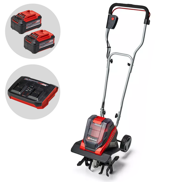 Einhell GE-CR 30 Li - Motozappa a batteria con ruote - 36V - 2x 18V 5.2Ah