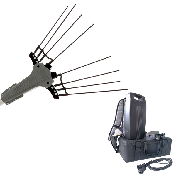 Volpi Olytech Mondial 845SP - Abbacchiatore elettrico a batteria 240 - Batteria a zaino inclusa