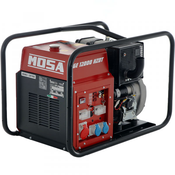 MOSA GE 12000 HZDT - Generatore di corrente 9.6 KW Trifase - Diesel HATZ - Alternatore Italiano
