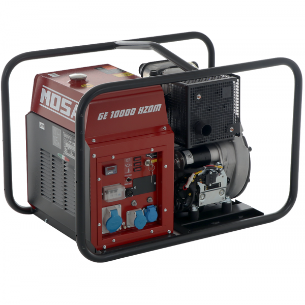 Generatore di corrente 8.1 KW monofase MOSA GE 10000 HZDM - Diesel HATZ - Alternatore Italiano