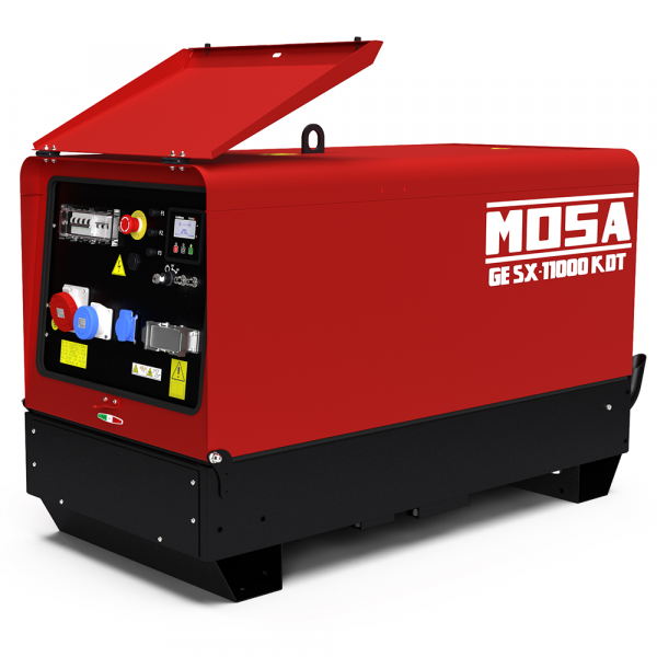 Generatore di corrente silenziato 8 kW Trifase diesel MOSA GE SX-11000 KDT - Kohler-Lombardini KDW702