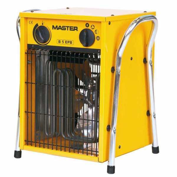 Riscaldatore elettrico trifase con ventilatore Master B 5 EPB, generatore di aria calda Master