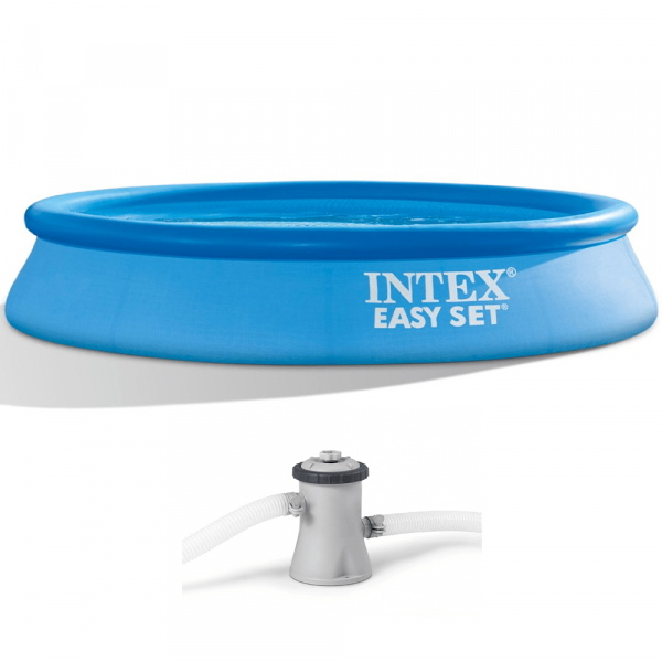 Piscina gonfiabile Intex Rotonda Easy Set 28118NP + Pompa filtro