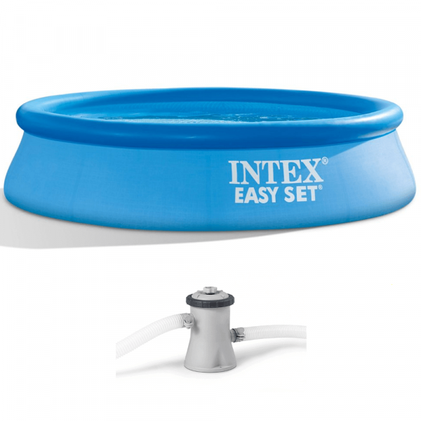 Piscina gonfiabile Intex Rotonda Easy Set 28108NP + Pompa filtro
