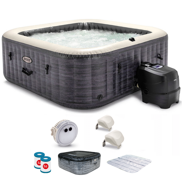 Intex Quadrata Greystone Deluxe 28452EX - Piscina idromassaggio spa