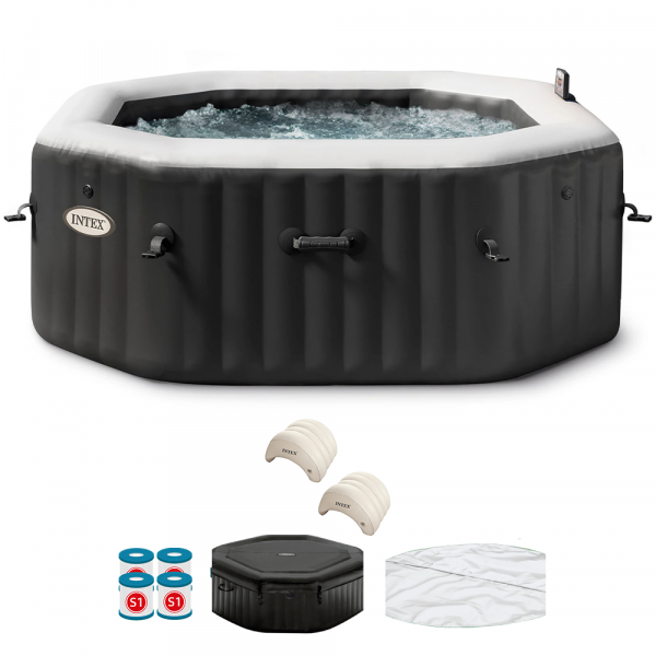 Intex Ottagonale Jet & Bubble Deluxe 28458EX - �201x71 cm - Piscina idromassaggio spa  Intex