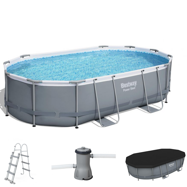 Bestway Power Steel 56448 - Piscina Ovale