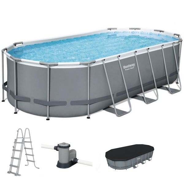 Bestway Power Steel 56710 - Piscina Ovale