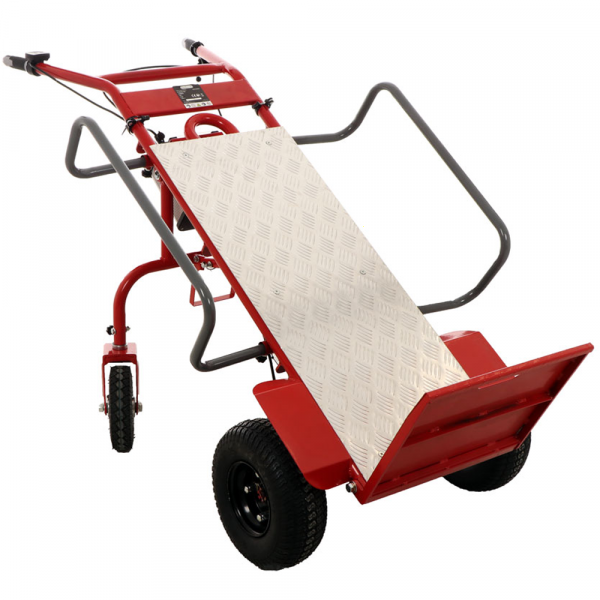 Carrello portapacchi portatutto elettrico a batteria Geotech E-TRUCK 260 - Bravetta a Batteria 40V - 6Ah