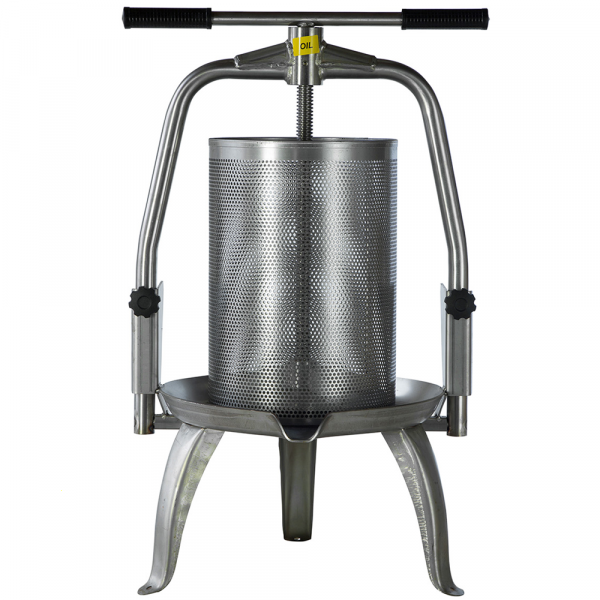 Top Line V30 Inox - Pressa frutta Manuale - Torchio a vite - Frutta e verdura - 30 Lt AgriEuro TOP-LINE