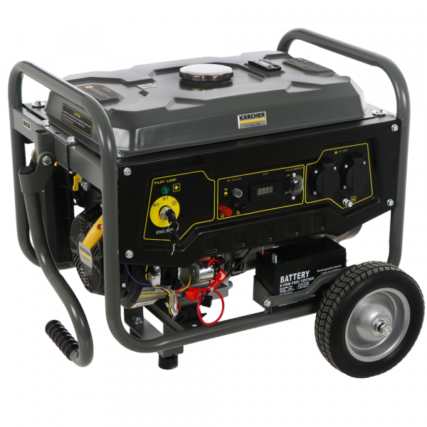 Karcher Pro PGG 3/1 - Generatore di corrente 2,8 kW monofase a benzina - Carrellato