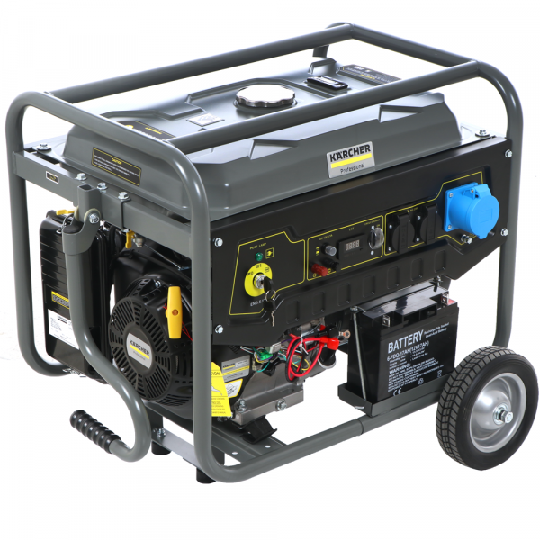 Karcher Pro PGG 6/1 - Generatore di corrente 5 kW monofase a benzina - Carrellato