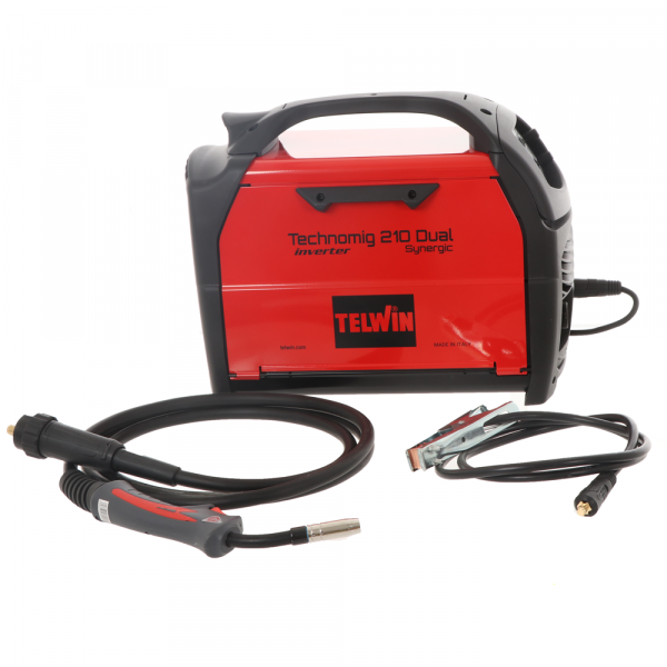 Telwin Technomig 210 Dual Synergic - Saldatrice inverter a filo - Per MIG-MAG/FLUX/BRAZING/MMA/ TIG DC-Lift in Offerta
