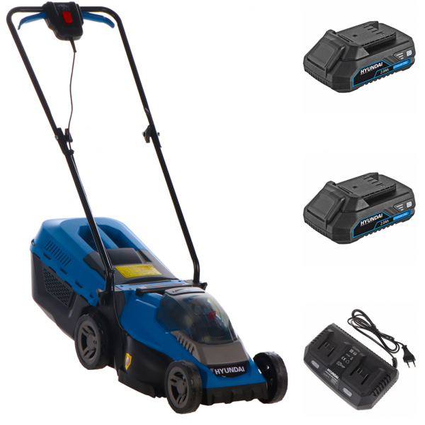 Hyundai ZE33-D40 - Rasaerba a batteria 40V - 2x20V-2Ah